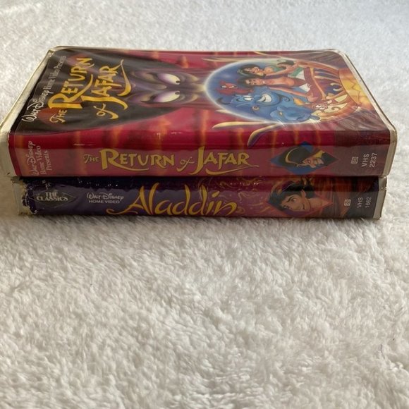 💕 Aladdin Black Diamond The Clasics (VHS, 1993) & The Return of Jafar VHS - Picture 5 of 10